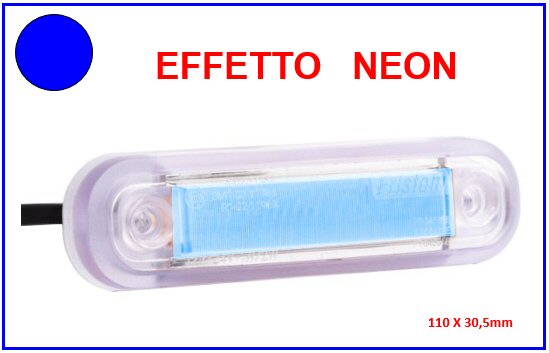 TAR-FAN. LAT. A LED 12/24V BLU COD:3R001.119