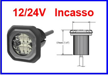 ECCO-FAN. STROBO A INCASSO ARANCIO COD:3R001.167