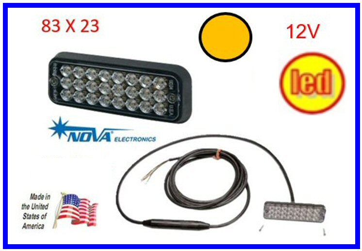 VISION ALERT-FAN.ANT.PIATTO MULTILAMP.12V ARANCIO COD:3R001.250