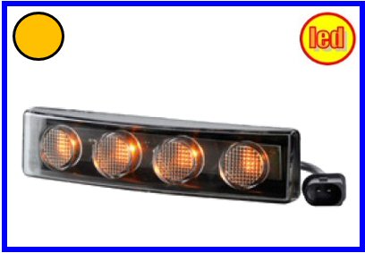 TAR-FAN.VISIERA SCANIA R LED ARANCIO COD:3R001.326