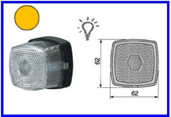 HELLA-FANALE INGOM.SAW ARANCIO COD:3R001.629