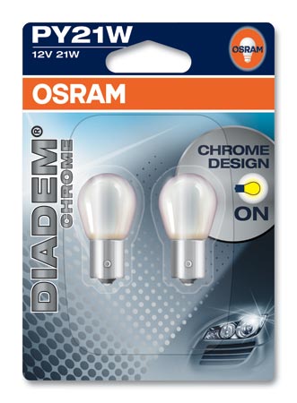 Osram DIADEM® CHROME NextGen PY21W BAU15s 12V 21W 02B COD:3RO7507DC-02B