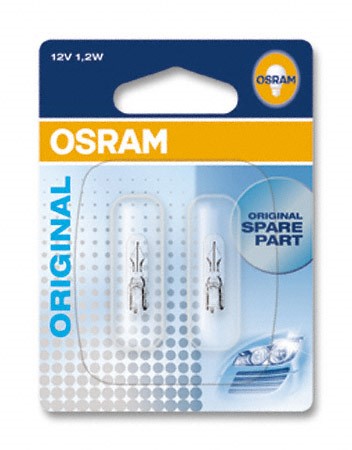 OSRAM 2721-02B W2x4,6d 12V 1.2W COD:3RO2721-02B