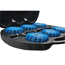 Lampeggiante magnetico 12+3 LED SET VALIGIA COD:3RIL05
