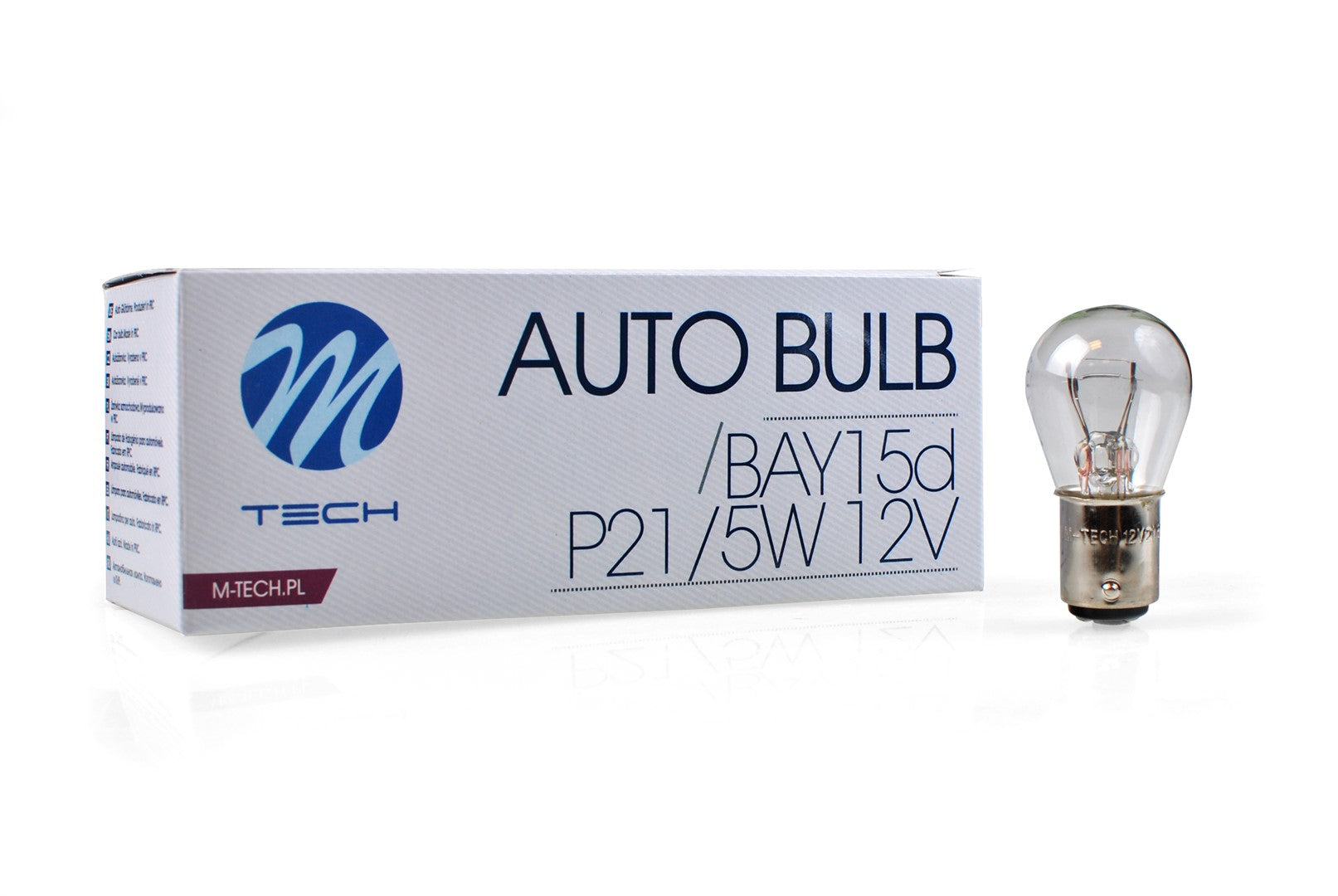 Lampada M-TECH BAY15d 12V P21/5W CLEAR COD:3RZ15