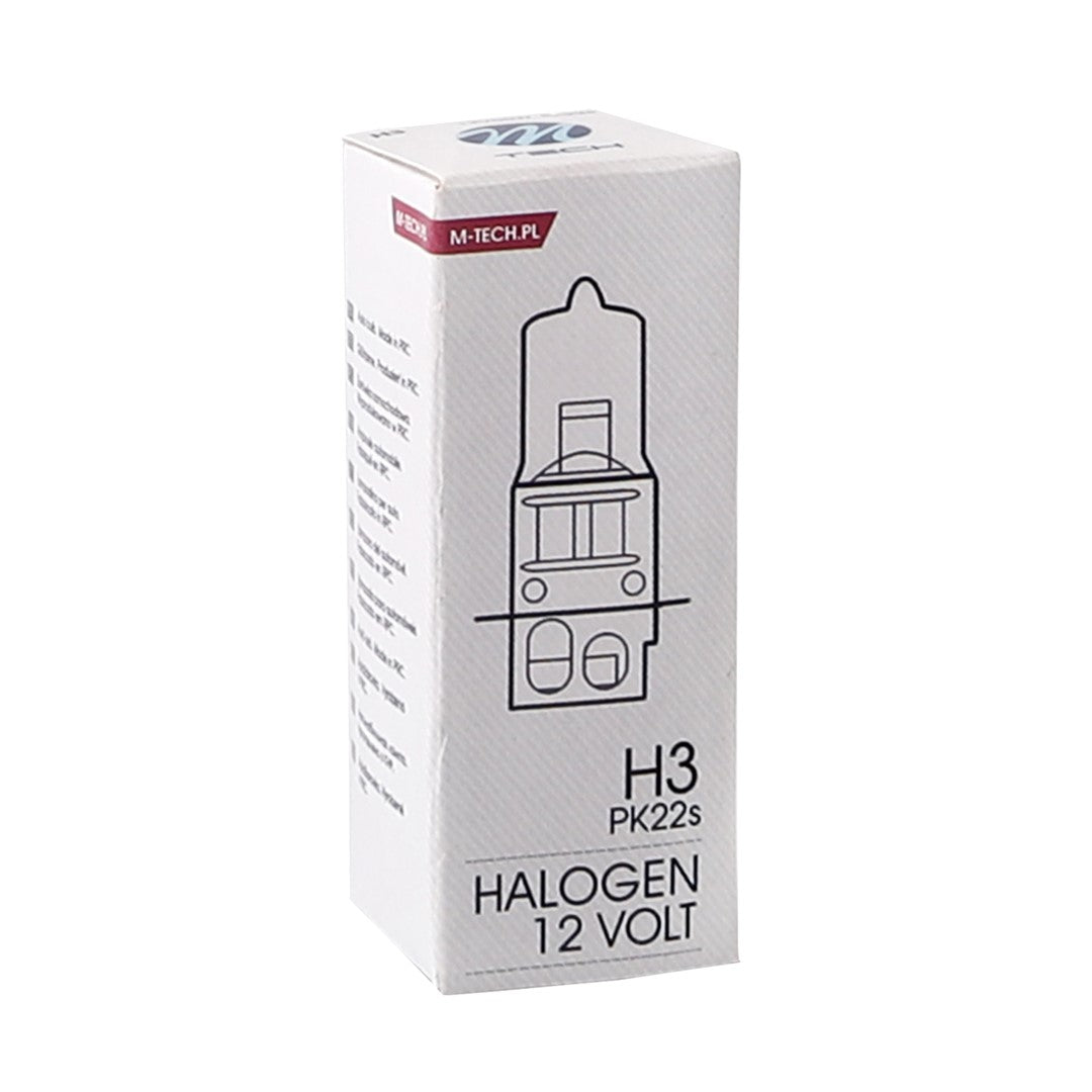 Lampada alogena M-TECH PK22s 12V/55W H3 COD:3RZSW3
