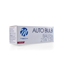Lampada M-TECH BAU15s 21W 12V ROSSO COD:3RZ59