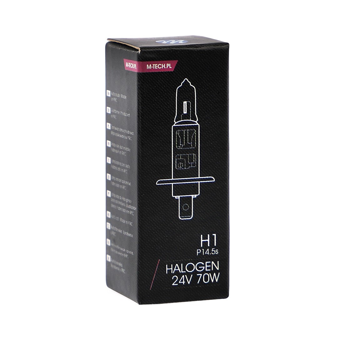 Lampada alogena M-TECH P14.5s 24V/70W H1 COD:3RZHD901