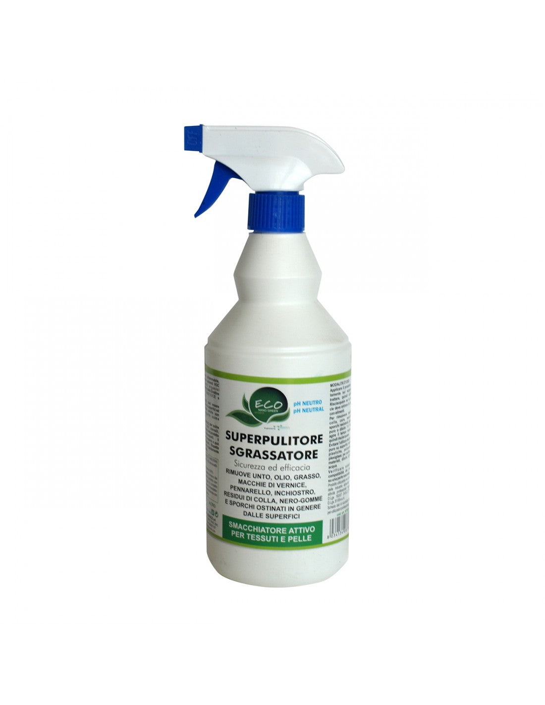 Sgrassatore smacchiatore tessuti e pelle ecologico - SuperPulitore