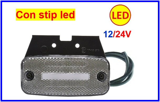 TAR-FAN. ING. 1 STRISCIA LED BIANCO 12/24V         COD:3R001.056