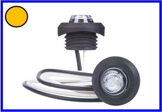 TAR-FAN. BOTTONE 12/24V ARANCIO    COD:3R001.114