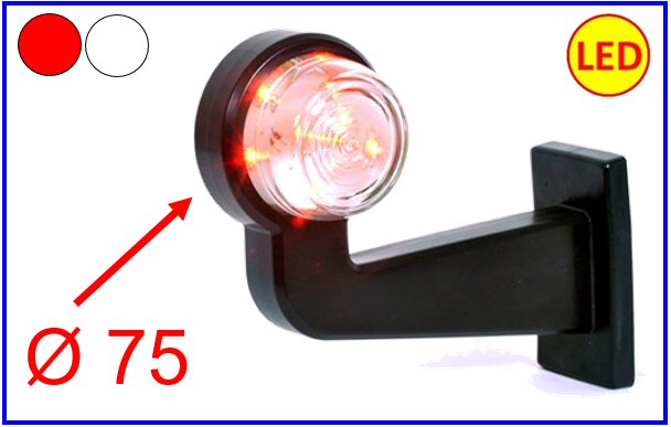 TAR-FAN. ING. A LED 12/24V SX CAVO 478cm      COD:3R001.145