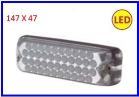 FAN.ANT.ALTA VISIB.LED ARANCIO 12/24V    COD:3R001.258