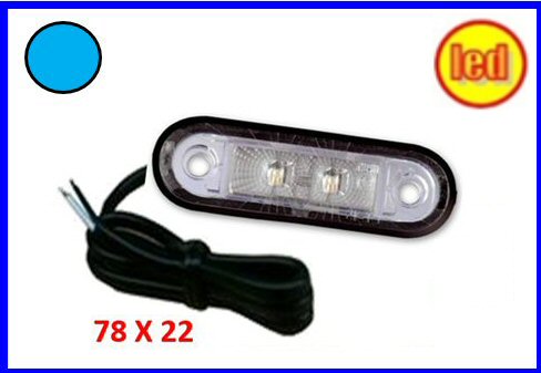 FAN.ING.incasso 12/30V LED blu      COD:3R001.355