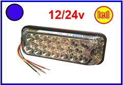 ECCO-FAN.ING. PLURILAMPEGGIO BLU 12/24 LED    COD:3R001.381
