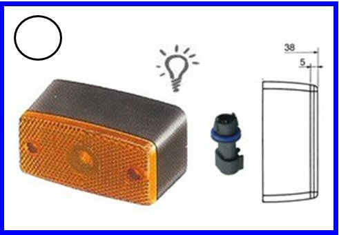 COBO-FANALE LATERALE II 24V BIANCO   COD:3R001.617