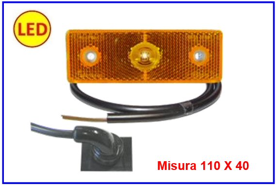 PROPLAST-FAN.ING.110X45 24V ARANCIO LED C/CAVO   COD:3R001.654