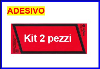 REFLEX-KIT 2 PZ.NASTRO SEGNALETICO ALT.12CM ROSSO        COD:3R053.070