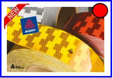 VIGNAL-NASTRO RIFLETTENTE AVERY ROSSO   COD:3R053.082