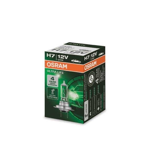 Halogen OSRAM ULTRA LIFE H7 12V 55W    COD:3ROULT7