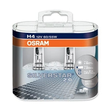 Halogen OSRAM SILVERSTAR H4 12V 60/55W + 60% DUO &        COD:3ROSVS4-DUO