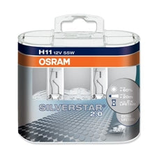 Halogen OSRAM SILVERSTAR H11 12V 55W + 60% DUO &         COD:3ROSVS11-DUO_PL