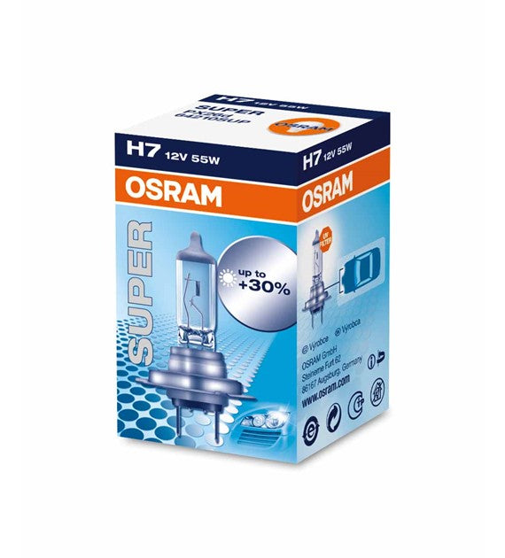 Halogen OSRAM SUPER 64210SUP PX26d 55W 12V H7       COD:3ROSUP3