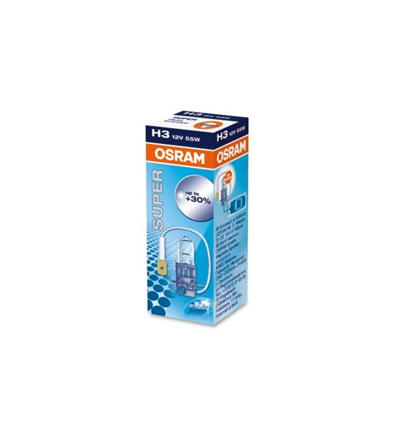 Halogen OSRAM SUPER 64150SUP PK22s 55W 12V H3     COD:3ROSUP3