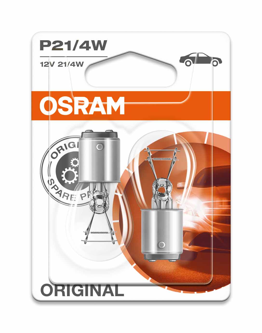 OSRAM 7225-02B BAZ15d 12V 21/4W P21/4W COD:3RO7225-02B