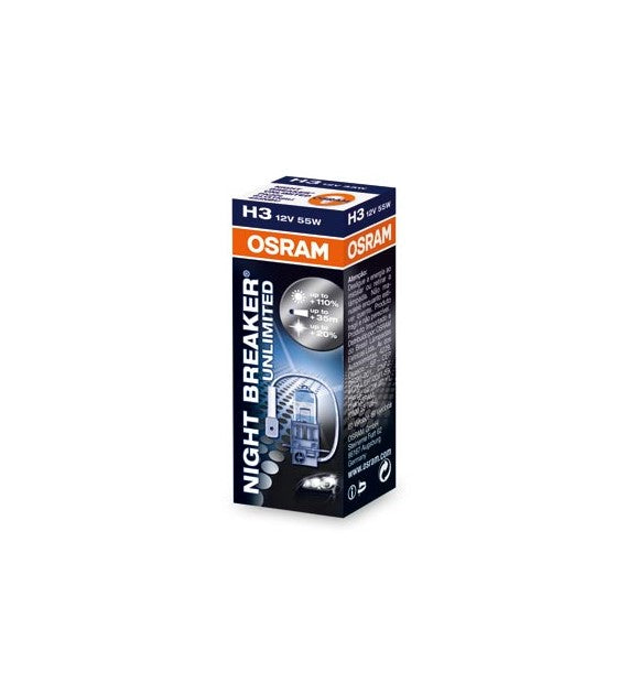 OSRAM NIGHT BREAKER® UNLIMITED H3 &  COD:3RONBU3