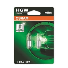 OSRAM Ultra Life 64132ULT-02B BAX9s 12V 6W H6W &           COD:3RO64132ULT-02B_PL