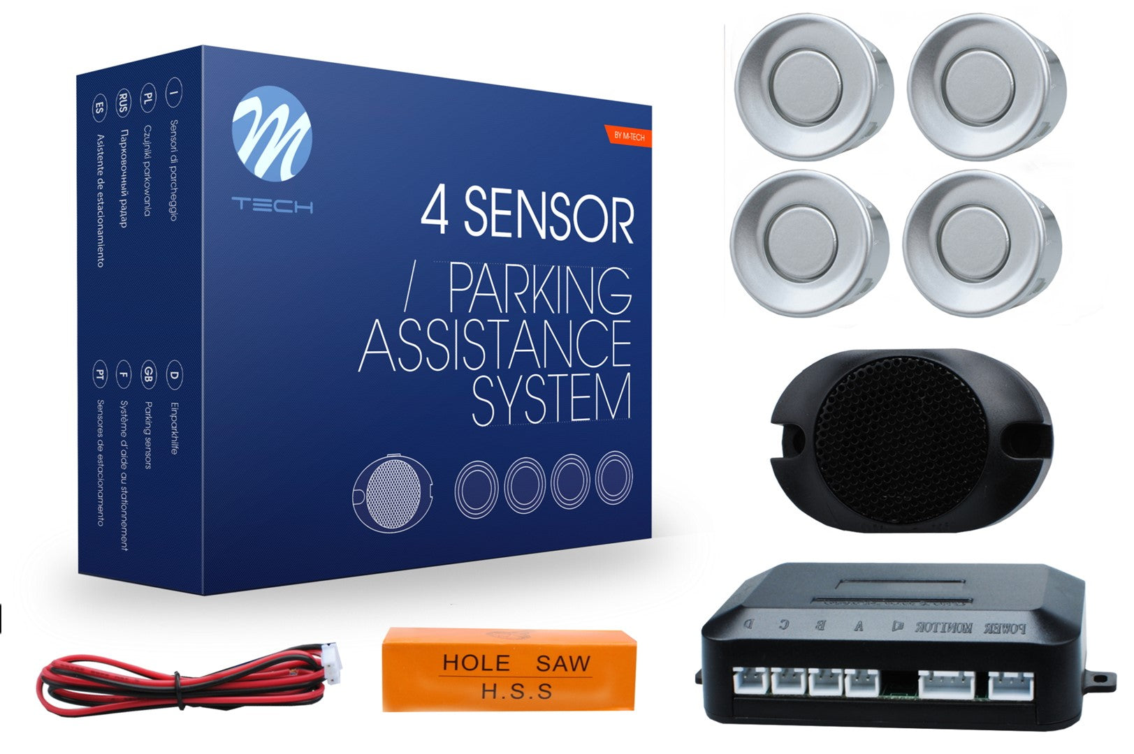 Sensori di parcheggio CP17 18mm buzzer argento COD:3RCP17S