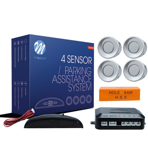 Sensori di parcheggio CP4 digital display argento     COD:3RCP4S