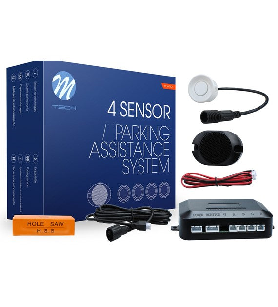 Sensori di parcheggio CP6 connettori buzzer bianco             COD:3RCP6W
