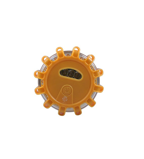 Lampadina di ispezione Lampeggiante magnetico 12+3 LED 3xAAA Amber          COD:3RIL03