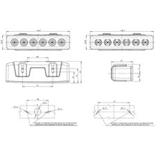 Girofaro LED 12V-24V IP68 ECE SEA / DOT 1 impostazione, giallo, cavo 3m, senza spina       COD:3RWLB11731Y