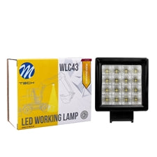 Lampada da lavoro- Square 16x3W LED 48W 10-32V Flood, Performance Series       COD:3RWLC43
