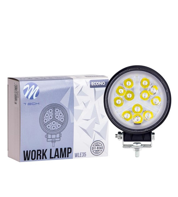Lampa Robocza M-TECH ECONO WLE35 - 4" 47xSMD3030 - Round 54W 12-30V Combo   COD:3RWLE35