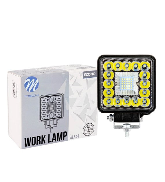 Faro di Lavoro M-TECH ECONO 4" 41xSMD3030 - Square 42W 10-30V Combo          COD:3RWLE44