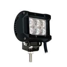 Lampada da lavoro - Light Bar - doppia fila - supporto inferiore, 18W 4" Flood    COD:3RWLO601