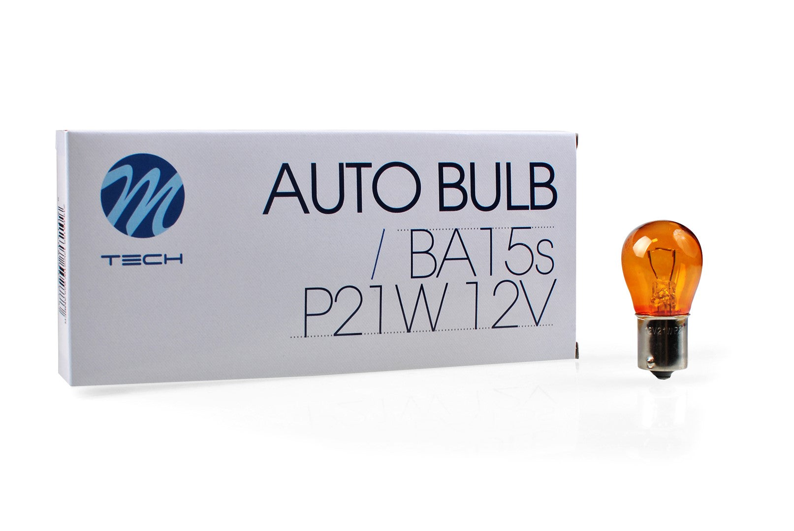 Lampada M-TECH BA15s 12V/21W S25 AMBER              COD:3RZ19