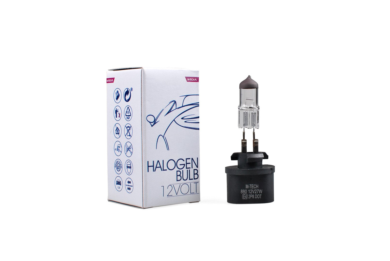 Lampada alogena M-TECH PG13 12V/27W H27W/1-880         COD:3RZ25