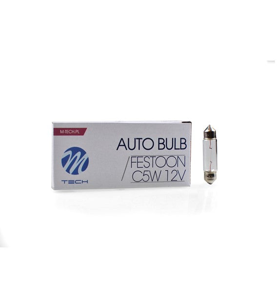 Lampada M-TECH C5W 12V/5W T11x41 SV8.5 CLEAR           COD:3RZ34