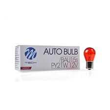 Lampada M-TECH BAU15s 21W/12V AMBER   COD:3RZ36