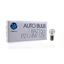 Lampada M-TECH BAZ15d 12V 21/4W CLEAR       COD:3RZ37