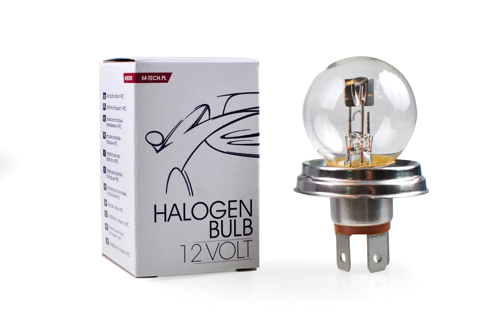 Lampada alogena M-TECH R2 P45t 45/40W 12V CLEAR            COD:3RZ48