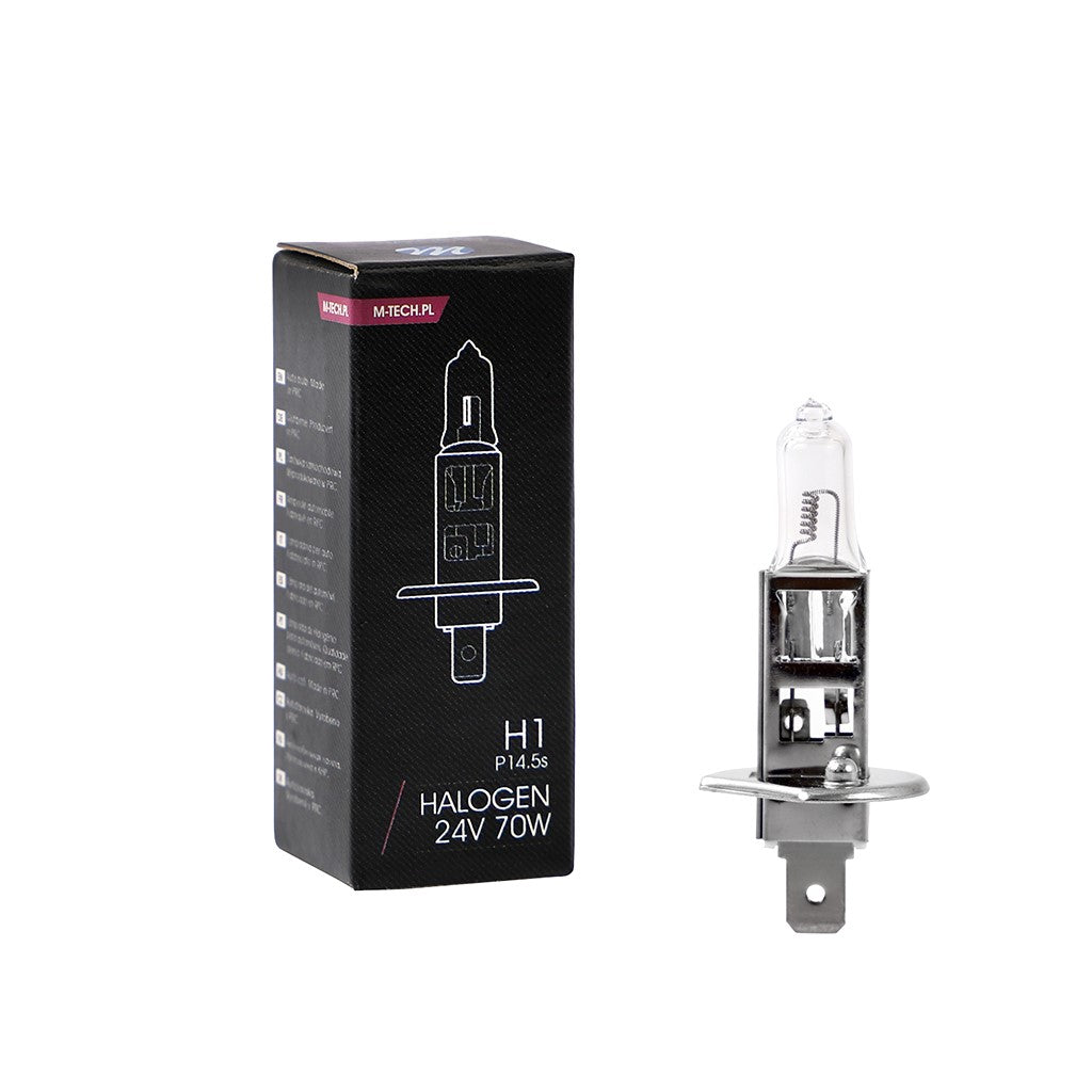 Lampada alogena M-TECH P14.5s 24V/70W H1    COD:3RZHD901