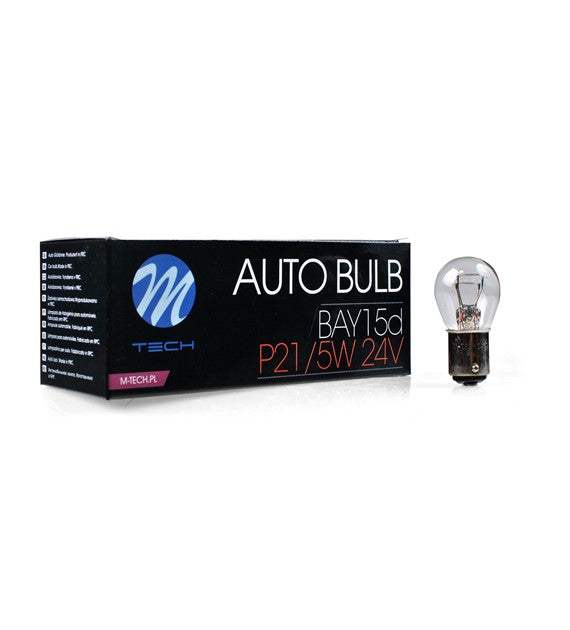 Lampada M-TECH BAY15d 24V 21/5W CLEAR           COD:3RZ915